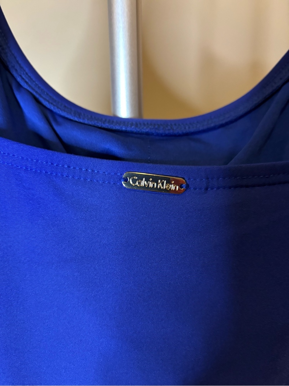 Calvin Klein Women’s 14 Royal Blue One Piece Swimsuit Ruched Tummy Control - Picture 6 of 12